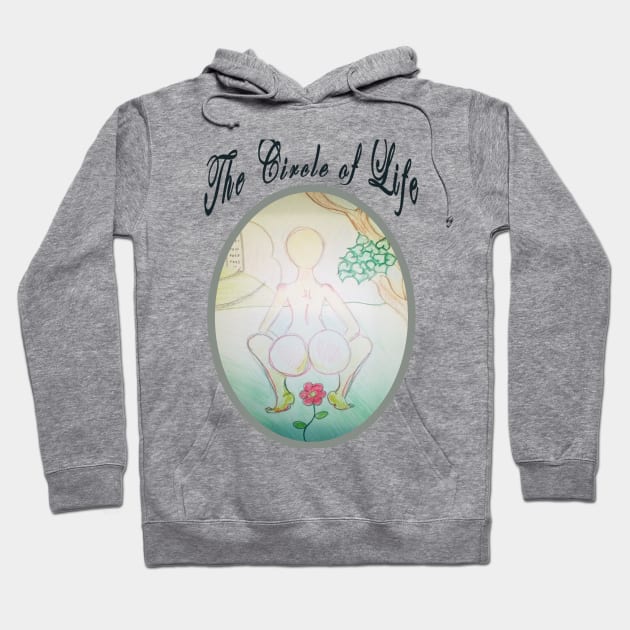 The Circle of life. Poo Becomes Flower. Hoodie by Go Ask Alice Psychedelic Threads